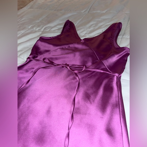 princess polly pink/purple mini dress tie back - Picture 4 of 5